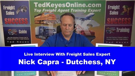 Tko ♦ Live Interview Freight Sales Expert Nick Capra ♦