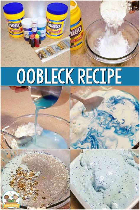 How To Make Oobleck Recipe For Preschoolers And Pre K Pre K Pages