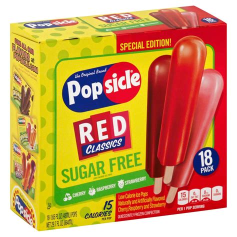 Popsicle Sugar Free Red Classics Shop Bars And Pops At H E B