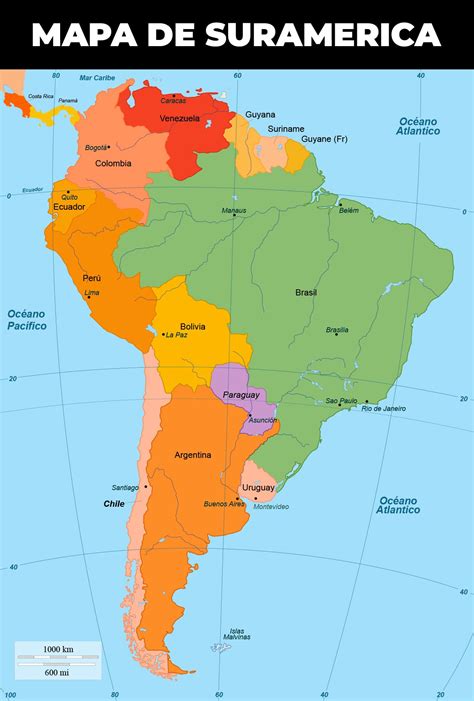 MAPA COMPLETO DE SUR AMERICA | La Pagina del Apellido Erauscain