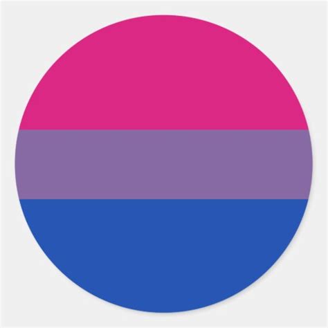 Bisexual Pride Flag Sticker Zazzle Com