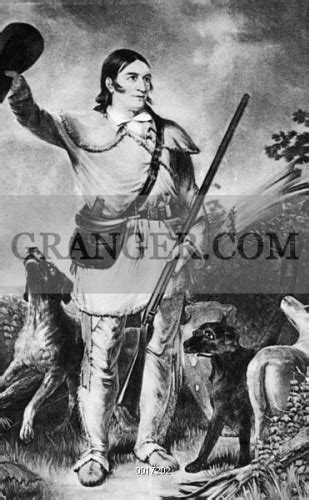 Image Of Davy Crockett 1786 1836 American Frontiersman 19th Century
