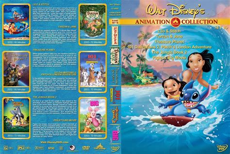 Walt Disneys Classic Animation Collection Set 10 Dvd Covers And Labels