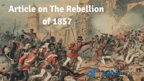 Article On The Rebellion Of 1857 500 300 Words For Kids Children