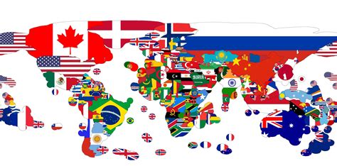 Heres Another Eez Map Of The World But With Flags Instead Of Color
