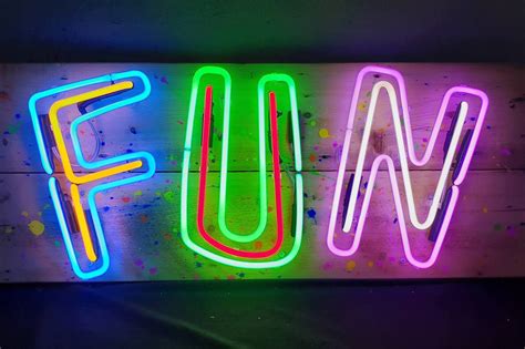 Fun Multicoloured Neon Sign Neon Creations
