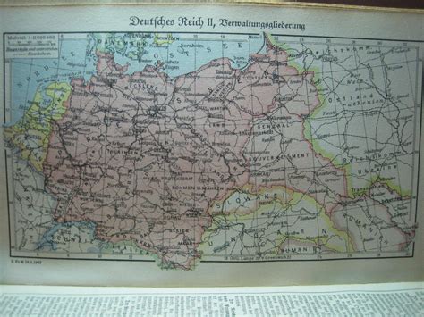 Map Of Germany From A 1943 German Encyclopedia 2216×1662 More In