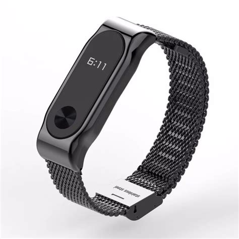 Mi band 2 uses an oled display so you can see more at a glance. Pulseira Extra Em Inóx 3 Cores P/ Xiaomi Mi Band 2 - Preta ...