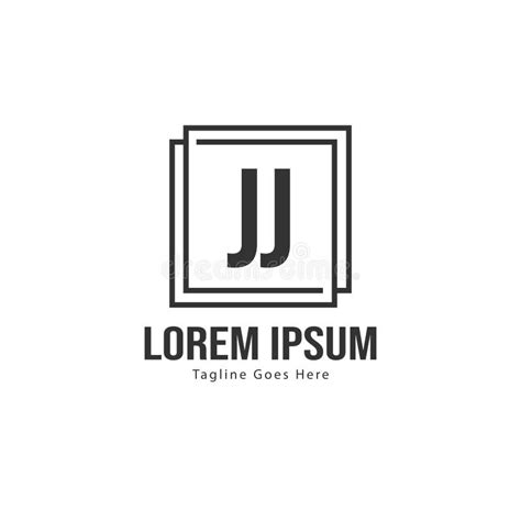 Initial Jj Logo Template With Modern Frame Minimalist Jj Letter Logo