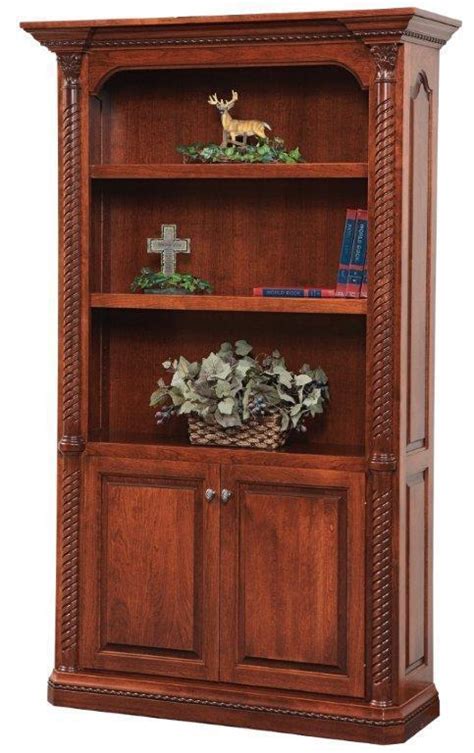 Hawthorne Solid Wood Bookcase By Dutchcrafters Amish Furniture