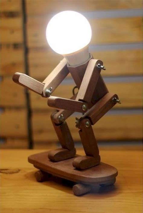 30 Amazing Diy Wooden Lamps Decorating Ideas Desain Lampu Lampu Meja