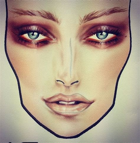 Pin By Barbara Alexander On Charts Face Chart Makeup Face Charts