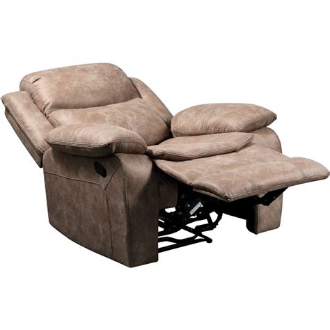 Roundhill Furniture Ensley Faux Leather 3 Piece Reclining Sofa Set In Sand Cymax Business