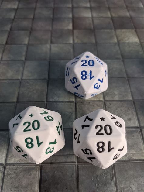Weighted D20 Dice Large Novelty Dice For Dandd Pathfinder Etsy Uk