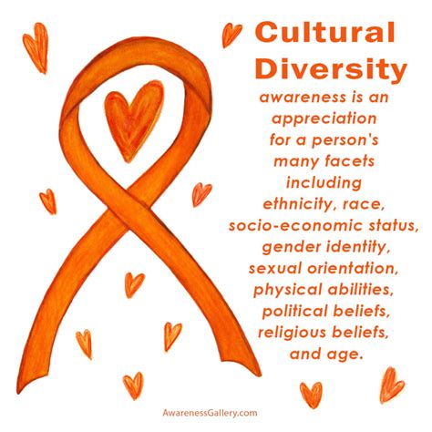 Cultural Diversity Awareness Orange Ribbon Custom Ts And Merchandise