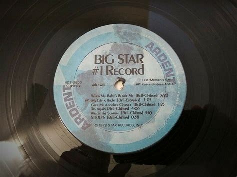 Big Star 1 Record Us Vinyl Lp Ardent Records Ads 2803