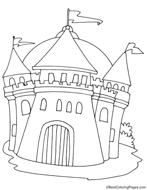 Medieval Ancient Castle Coloring Page Download Free Medieval Ancient