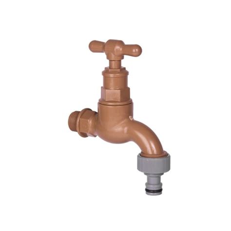 Proclose Garden Hose Tap 20x20mm And Coupling Brown Pc22bt