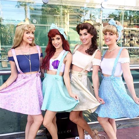 37 Creative Disney Princess Group Costumes Disney Princess Costumes Cute Group Halloween
