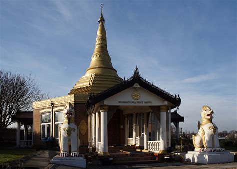 N a type of buddhist temple which usually has living quarters for monks or nuns, a shrine with an. File:Ladywood Buddhist Vihara.jpg - Wikimedia Commons