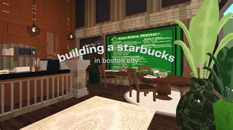 Building A Starbucks In Bloxburg Building Boston ♡ Youtube