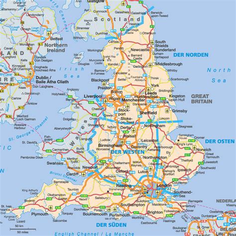 Map Of England Printable