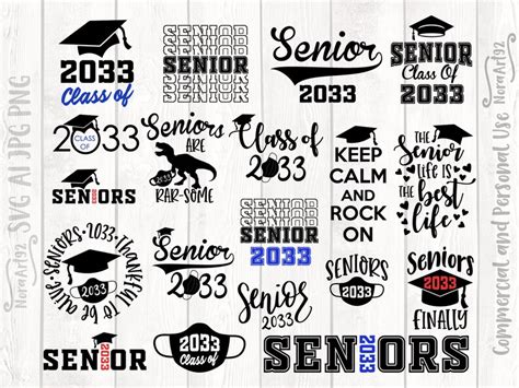 Senior Class Of 2033 Svg Bundle Back To School Svg First Day Etsy