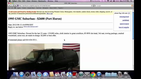 Have you tried your local newspaper or craigslist.com. Craigslist Port Huron Cars - Carports Garages