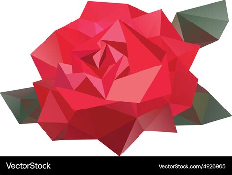 Geometric Flower Royalty Free Vector Image Vectorstock