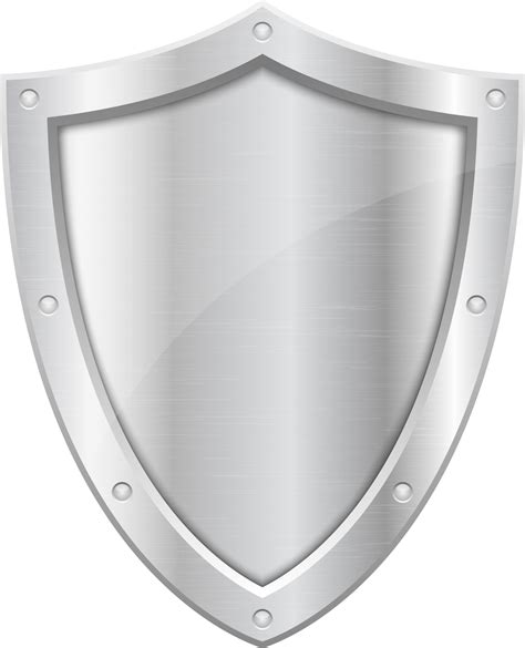Protection Metallic Shield Clipart Design Illustration 9304890 Png