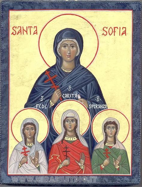 St Sophia St Hope St Faith St Love By Cristina Capella Santa