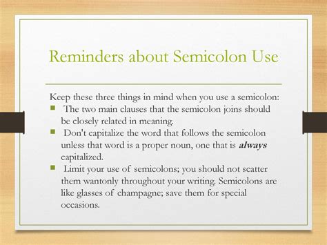 The Semicolon And The Colon Ppt Download
