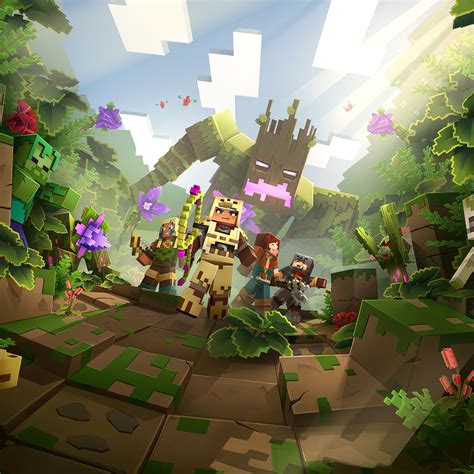 Try minecraft dungeons tools download option and explore new features and modifications. 2048x2048 Minecraft Dungeons Jungle Awakens Hero Ipad Air ...