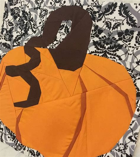 Whimsical Pumpkin Foundation Paper Piecing Pattern Etsy