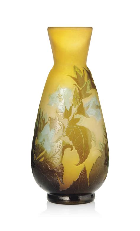 A GallÉ Double Overlay Cameo Glass Vase Circa 1910 Christie S