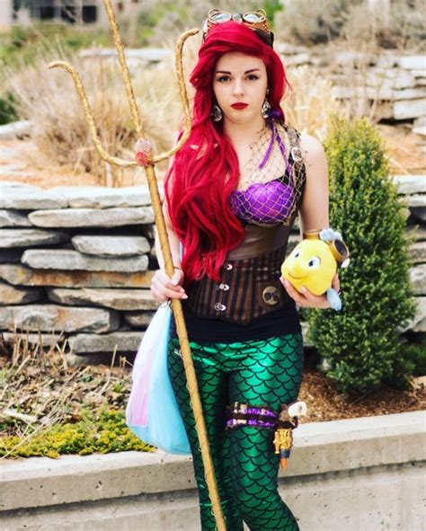 Steampunk Ariel Ariel Cosplay Disney Halloween Costumes
