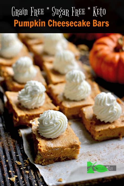 I've used both whey protein powder as well as plant based and they both work great in this recipe and result in delicious taste and texture! Pumpkin Bars | Recipe | Pumpkin cheesecake bars, Pumpkin ...