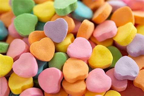 Heart Shaped Candy In Assorted Colors By Stocksy Contributor Adam
