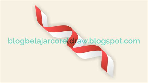 Pita Bendera Merah Putih Untuk Elemen Desain 17 Agustus Belajar Coreldraw