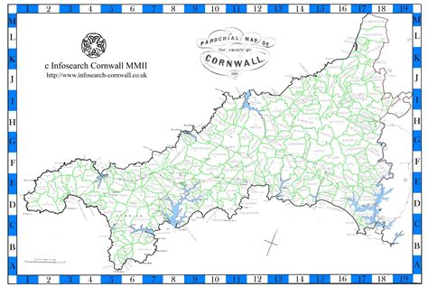 Parochial Map Of Cornwall Infosearch