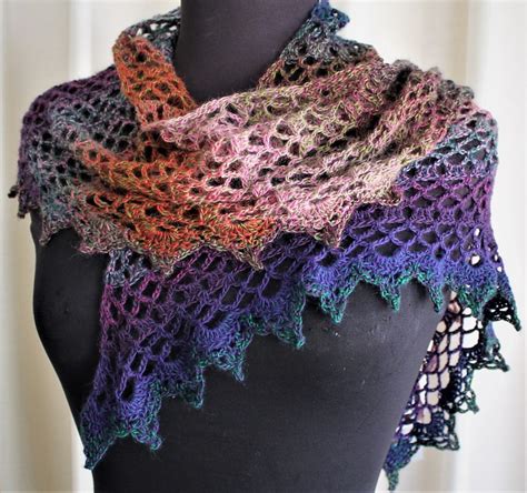 Crochet Pattern Rainbow Wing Shawl Etsyde