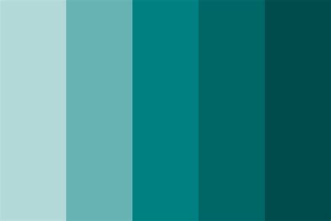 Shades Of Teal Color Palette Teal Color Palette Teal Colors Teal Paint