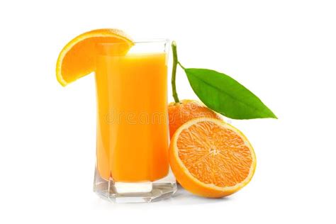 Verre De Jus Et Fruit Orange Photo Libre De Droits Image 30982365