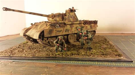 Tamiya German Ausf D Panther Tank Scale 135 Diorama By Dennis Laplante