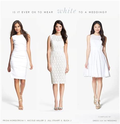 But just try not to in this instance. Can I Wear White to a Wedding?