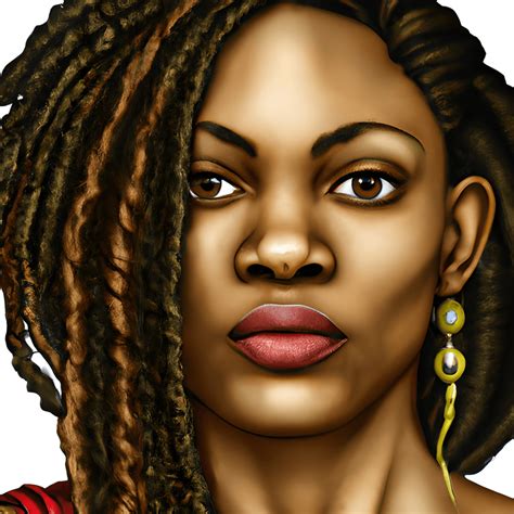 Beautiful African American Woman Graphic · Creative Fabrica