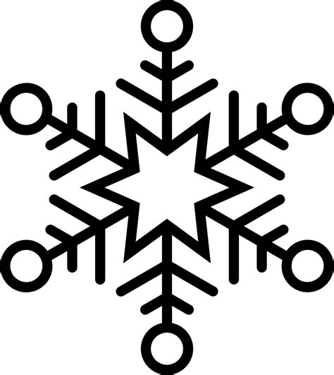 Snowflake Outline Clip Art Snowflake Png Download 874980 Free