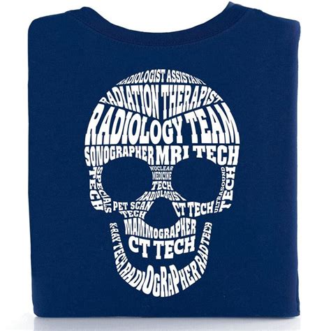 Radiology Team Skull Word Cloud T Shirt Positive Promotions