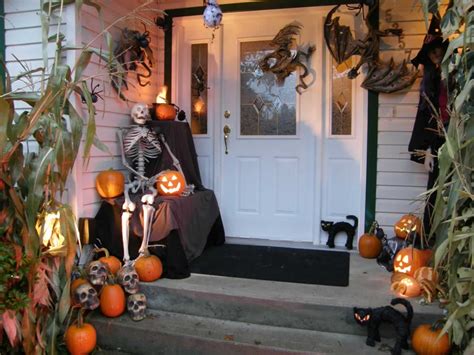 Front Doors Outdoor Halloween Decorations Decoration Love
