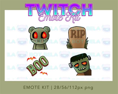 Halloween Emotes For Twitch Etsy